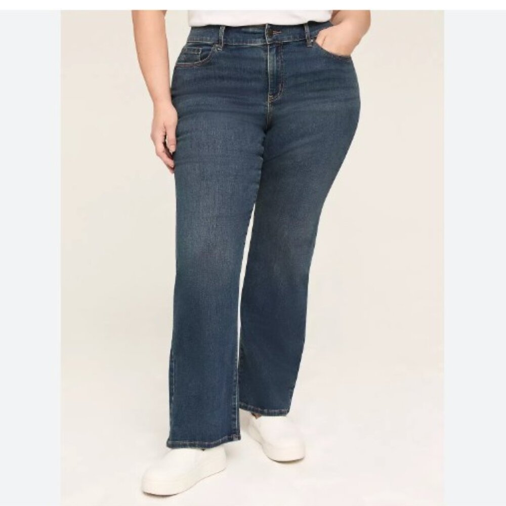 Lane Bryant Signature Fit Boot‎ Cut Mid Rise Jean size 24S NWT